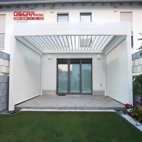Weatherproof Biological Louvered Aluminium Outdoor Pergola Easy Lifestyle in Gardens Patios Backyards Retractable Pergola