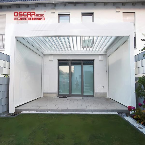 3X4M Luxury Modern Outdoor Aluminium Waterproof Roof Metal Pergola Garden Patio Backyard Retractable Pergola