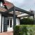 Modern Wall - Mounted Aluminium 2 - Post Patio Pergola Garden Balcony Outdoor Space Retractable Pergola