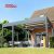 Wall Mounted Aluminium 2 - Post Modern Pergola Patio Garden Balcony Outdoor Shading and Relaxing Retractable Pergola