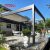 Electric Louvered Aluminum Gazebo Backyard Patio Garden Resistant To Strong Winds Bioclimatic Design Retractable Pergola