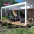 Motorized Waterproof Aluminum Louvered Shaded Shelter Patio Kits Garden Balcony Backyard Retractable Pergola