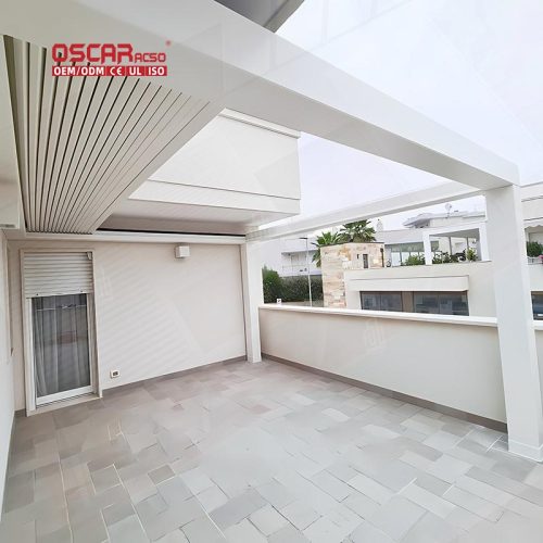 Size Waterproof Bioclimatic Gazebo Aluminum Pergola Louver Roof with Heater For Garden Patio Backyard Retractable Pergola