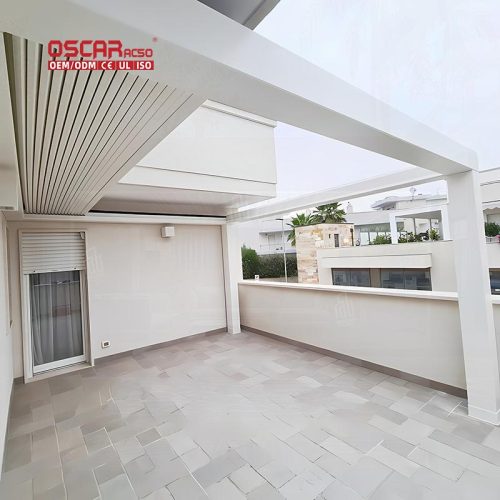 Standing Outdoor Aluminum Pergola with Louver Frame Recreation Area Entrance Ideal Picnics & Gatherings Retractable Pergola