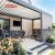 Aluminum Roof Structure Shade Shelter Garden Patio Poolside with Sun Protection Ventilation Function Retractable Pergola