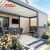 Outdoor Shading Structure Sun Shelter Patio Garden Balcony with Heat  Blocking Wind  Resistant Features Retractable Pergola