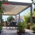 Garden Aluminium Gazebo with Motorized Sunshade and Louver Roof 10X10 10X12 12X12 Backyard Patio Lawn Retractable Pergola