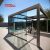 Outdoor Motorized Waterproof Pavilion with Led Strip Garden Patio Backyard Retractable Pergola