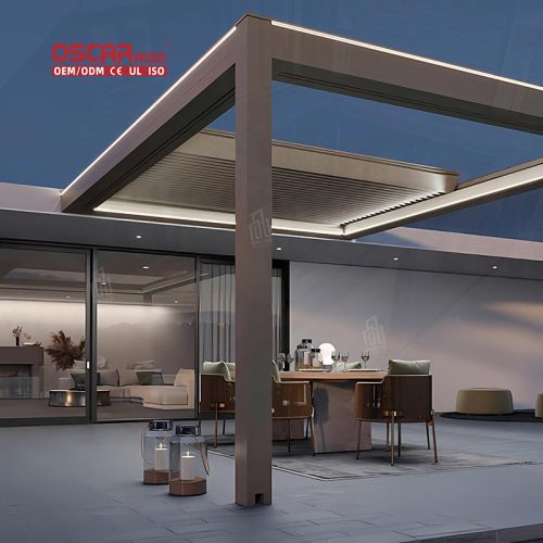 3*4M Motorised Aluminum Garden Patio Roof Outdoor Dining Relaxing Entertaining Luxury Pergola Gazebo Retractable Pergola