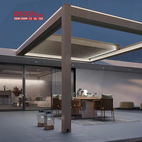 3*4M Motorised Aluminum Garden Patio Roof Outdoor Dining Relaxing Entertaining Luxury Pergola Gazebo Retractable Pergola