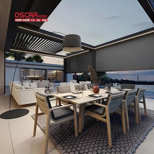 High Quality Metal Aluminum Outdoor Patio Pergola Garden Backyard Party Retractable Pergola