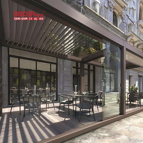 Weatherproof Easy - Lifestyle Louvered Aluminium Pergola Outdoor Gardens Patios and Backyards in Ibiza Retractable Pergola