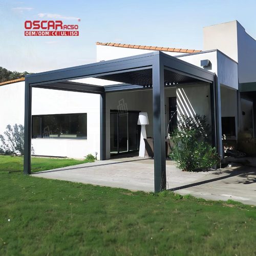 Pergola Parts with Sunshade and Ventilation Features Stylish Modern Garden Patio Backyard Outdoor Use Retractable Pergola