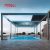 Aluminium Bioclimatic Biomecanic Outdoor Patio Garden Backyard Pergola in 5X3 6X4 4X4 4X3 3X3M Sizes Retractable Pergola