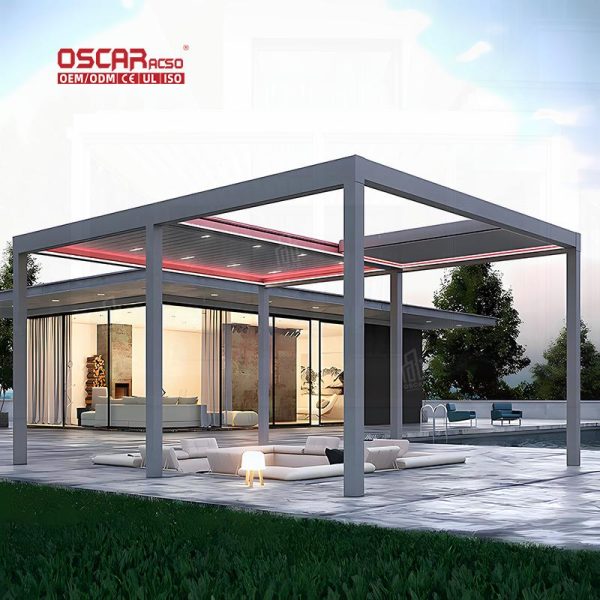 Pergola with Weather  Resistant Design and Easy  Assembly Feature Garden Patio and Backyard in Europe Retractable Pergola