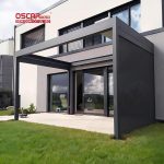 Aluminium Motorised Bioclimatic Louvered Roof Pergola Ideal Garden Patio Balcony Outdoor Furniture Retractable Pergola