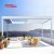 Outdoor Electric Paragola with Sliding Glass Door Waterproof Shading Garden Patio Balcony Retractable Pergola