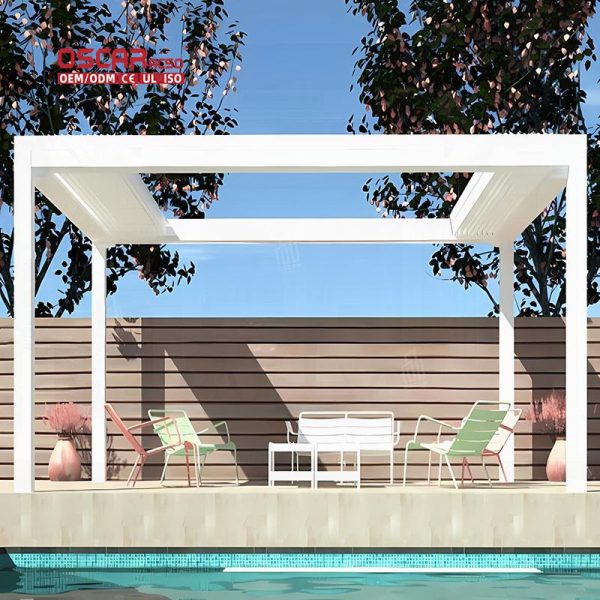 Frames 10M Pergola with Drop Sides Garden Patio Backyard Durable Stylish Outdoor Shelter Shade Structure Retractable Pergola