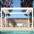 Outdoor Aluminum Pergola with Modern Design and Opening Roof Ideal Garden Patio and Backyard Parties Retractable Pergola