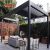 Easily Assembled Luxury Aluminum Louver Roof Metal Pergola with Curtain Garden Patio Backyard Retractable Pergola