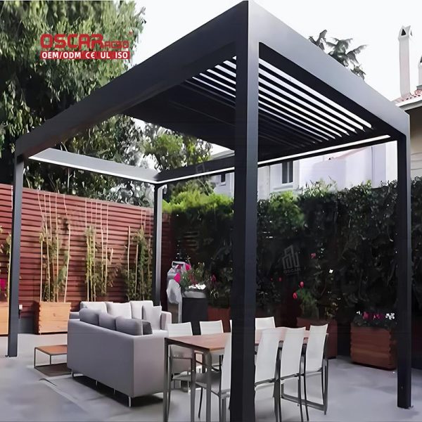 Arches Arbours Outdoor Patio and Garden Gazebo Style Auto Madera Climatic Pergola Backyard Balcony Deck Retractable Pergola