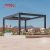 Remote - Controlled Waterproof Sliding Curtain Outdoor Aluminum Structure Ideal Garden Patio Backyard Retractable Pergola