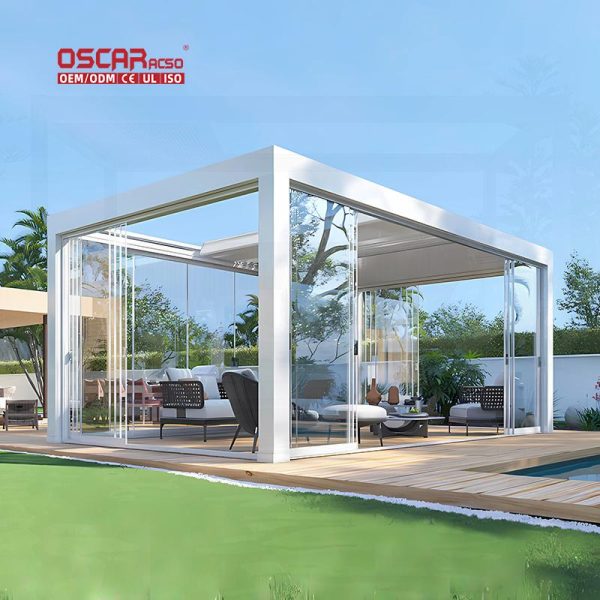 Canopy Patio Pergola Balcony with Shade Function Stylish Design Outdoor Shelter Outdoor Relaxation Retractable Pergola