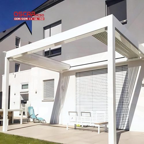 Stylish Modern Solution Gardens Patios and Backyards Sun Shade and Privacy Outdoor Arches with Zip Screen Retractable Pergola