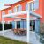 Waterproof Louvered Roof System Aluminum Pergola with Led Lights Outdoor Patio Garden Backyard Retractable Pergola