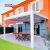 Rotating Outdoor Aluminum Louver Roof with Electric Led Patio Rain Covering in Garden Balcony Terrace Retractable Pergola