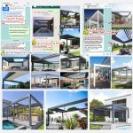 3*4M Electric Sliding Waterproof Outdoor Aluminum Pergola with Adjustable Louvers Garden Patio Balcony Retractable Pergola