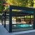 Outdoor Waterproof Aluminum Louvered Roof System with Electric Opening Patio Deck Arches and Arbours Retractable Pergola