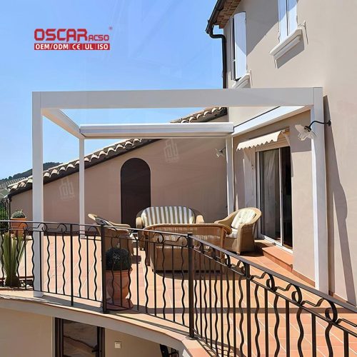 Wholesale Outdoor Heavy Duty Aluminum Electric Waterproof Bioclimatic Gazebo Pergola Garden Patio Pool Retractable Pergola