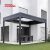Louvered Aluminum Waterproof Manual Pergola Outdoor Garden Patio Mediterranean  Style Gazebo Pavilion Retractable Pergola