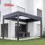 3X3 Outdoor Waterproof Aluminium Gazebo with Furniture Balcony Garden Patio Retractable Pergola