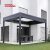 Motorized Waterproof Aluminum Louvered Parking Shelter with Brackets Driveway Garden Courtyard Retractable Pergola
