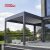 Aluminum Waterpoof Outdoor Pergola Roof with Led Strip Lights Garden Patio Balcony Eco  Friendly Retractable Pergola