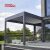Factory Price Electric Aluminium Waterproof Louver Roof System Modern Style Pergola Courtyard Retractable Pergola