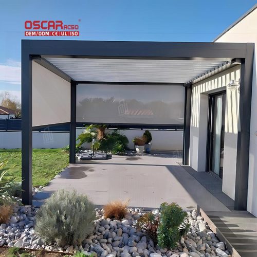 Alloy 6005 Motorised Outdoor Garden Furniture Sets Patio Backyard Poolside Stylish Durable Pergola Retractable Pergola