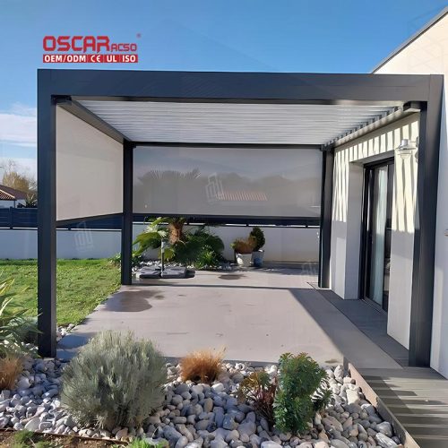 Hot Selling Adjustable Aluminum Louvered Pergola Backyard Garden Patio Building Retractable Pergola