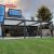 Waterproof Aluminium Louvered Bioclimatic Shade Structure with Weather  Sensing Garden Patio Balcony Retractable Pergola