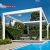 Freestanding Wall  Mounted Retractable Adjustable Garden Patio Patio Cover Backyard Poolside Balcony Retractable Pergola