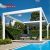 Egyptian Diy Louvered Aluminum Pergola Kit Garden with Removable Louvers Ideal Backyard Patio Balcony Retractable Pergola