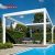 Louver Roof Kits Outdoor Patio Backyard Garden Bioclimatic Aluminium Pergola System Custom Metal Retractable Pergola