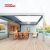 Motorized Waterproof Outdoor Canopy with Led Lights Patio Garden Balcony Shade Protection Retractable Pergola