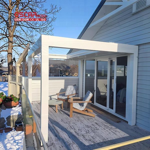 Waterproof Breathable Foldable Portable Aluminum Structures Garden Outdoor Patio Cover Retractable Pergola
