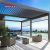 Retractable Aluminium Outdoor Furniture Set with Led Lighting Back Yard Patio Garden Bioclimatic Structure Retractable Pergola