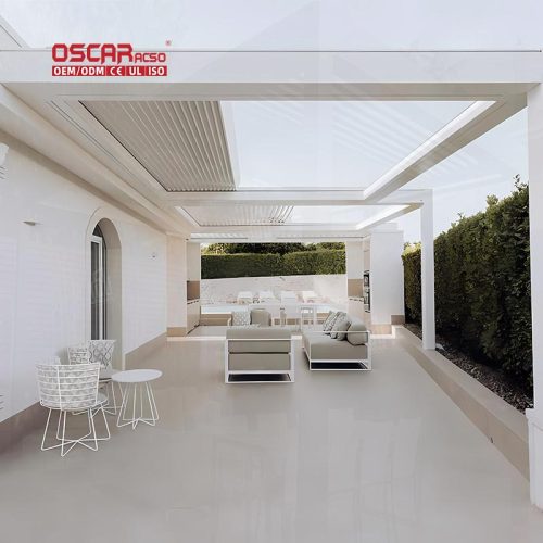 Waterproof Sun Shade with Remote Control Ideal Garden Patio and Backyard Eco  Friendly Shelter Canopy Retractable Pergola