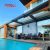 3X3 3X4 Remote Control Aluminium Louvered Roof Outdoor Motorized Aluminum Pergola Pavilion Garden Backyard Retractable Pergola