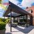 Sun  Blocking Wall  Mounted Outdoor Gazebo Pergola Roof with Led Lighting Garden Patio Balcony Retractable Pergola